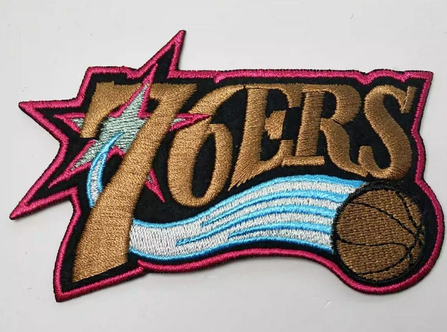 Philadelphia 76ers Logo Iron on Patch 10.1cmx6.2cm...